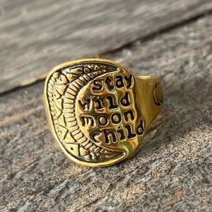 NEW Stay Wild Moonchild Ring